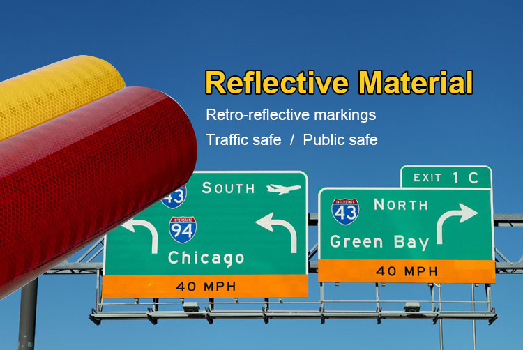Traffic Safe Reflective Material Application