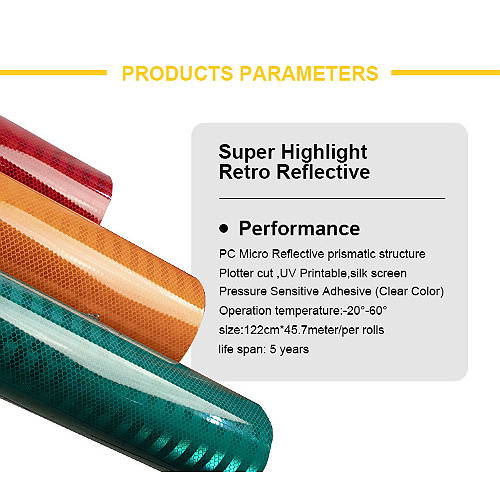 Polycarbonate retro reflective marking film
