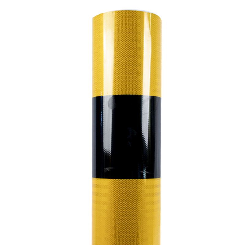 black Yellow PET HIP Prismatic Reflective Sheeting